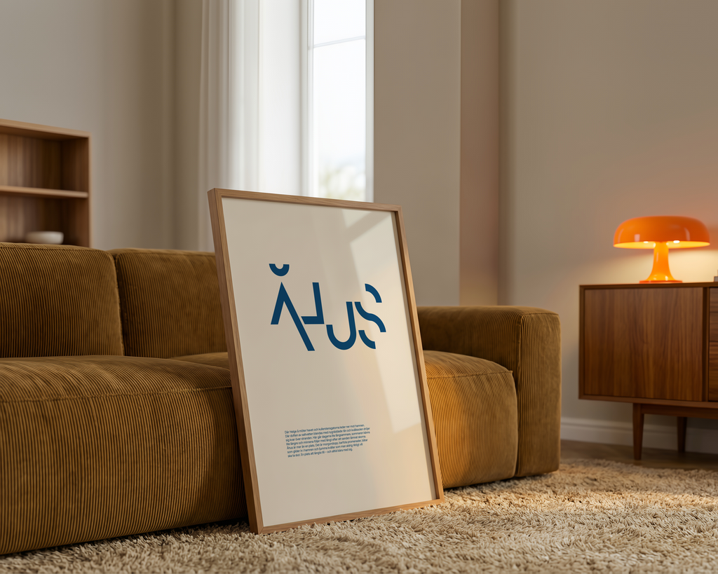Åhus Typo Blue