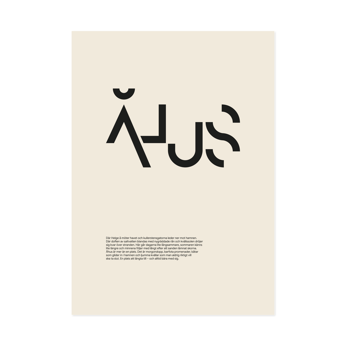 Åhus Typo Black