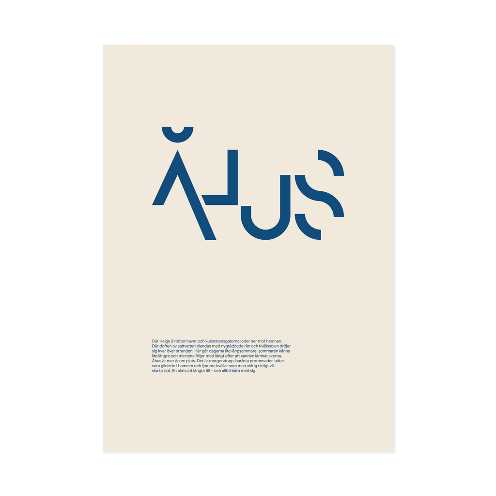 Åhus Typo Blue