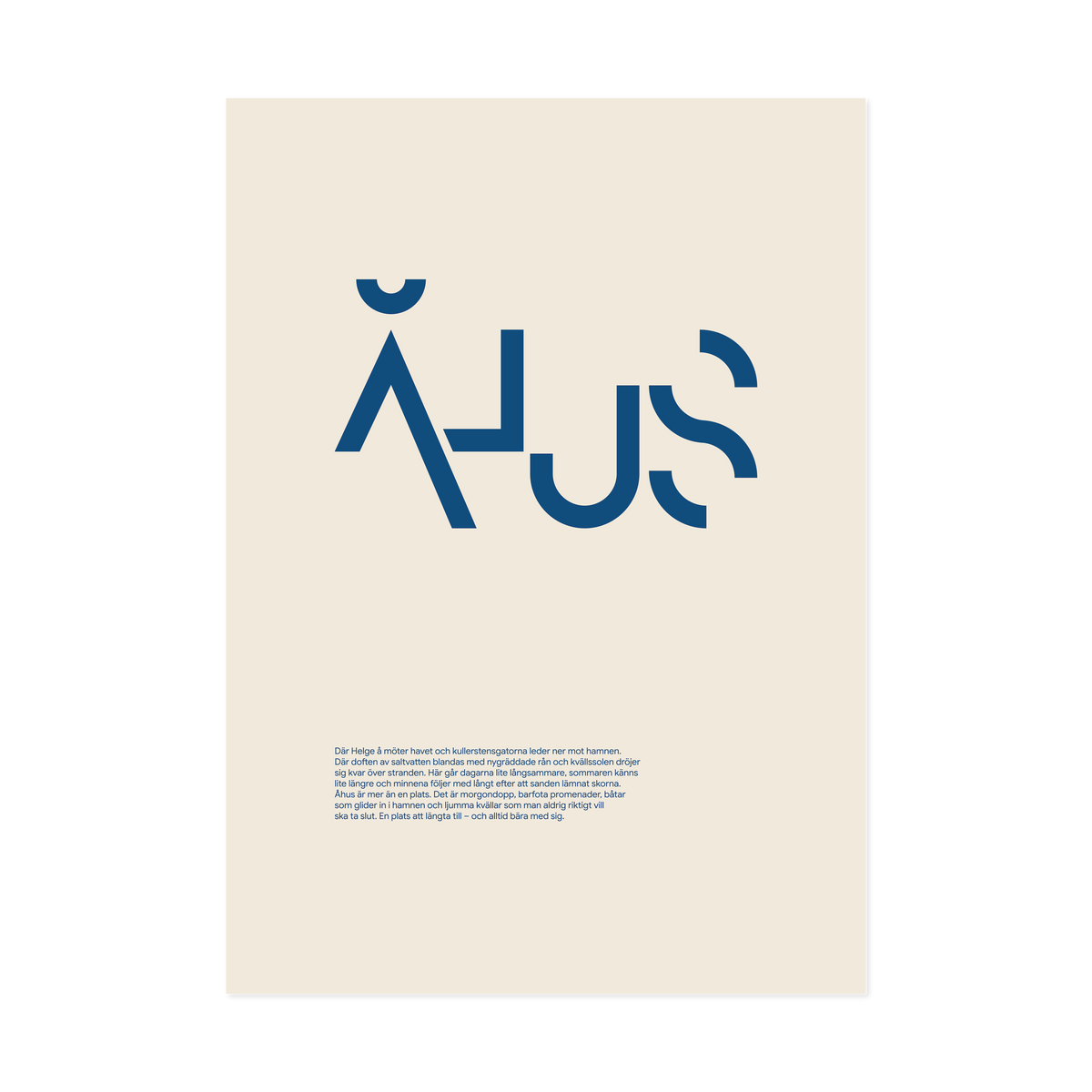 Åhus Typo Blue