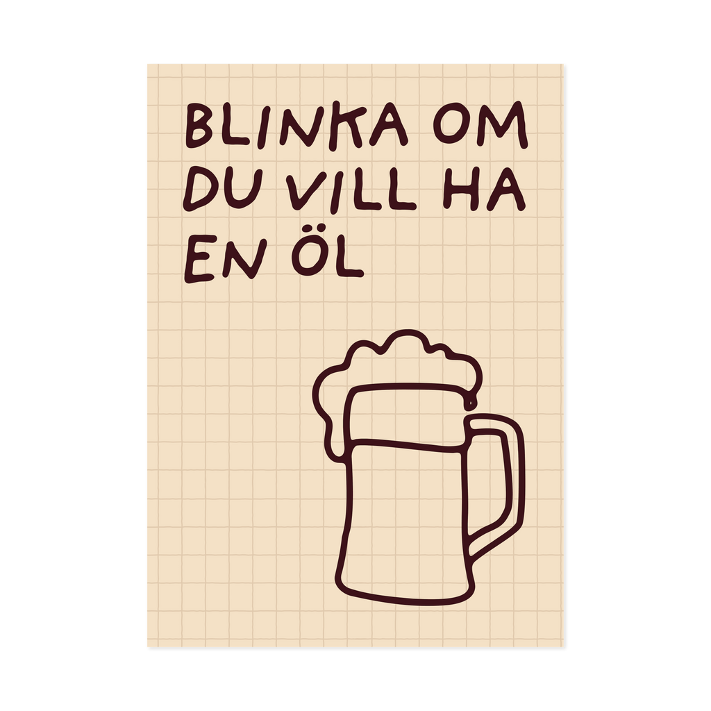 Blinka för en öl