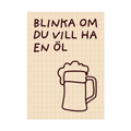 Blinka för en öl
