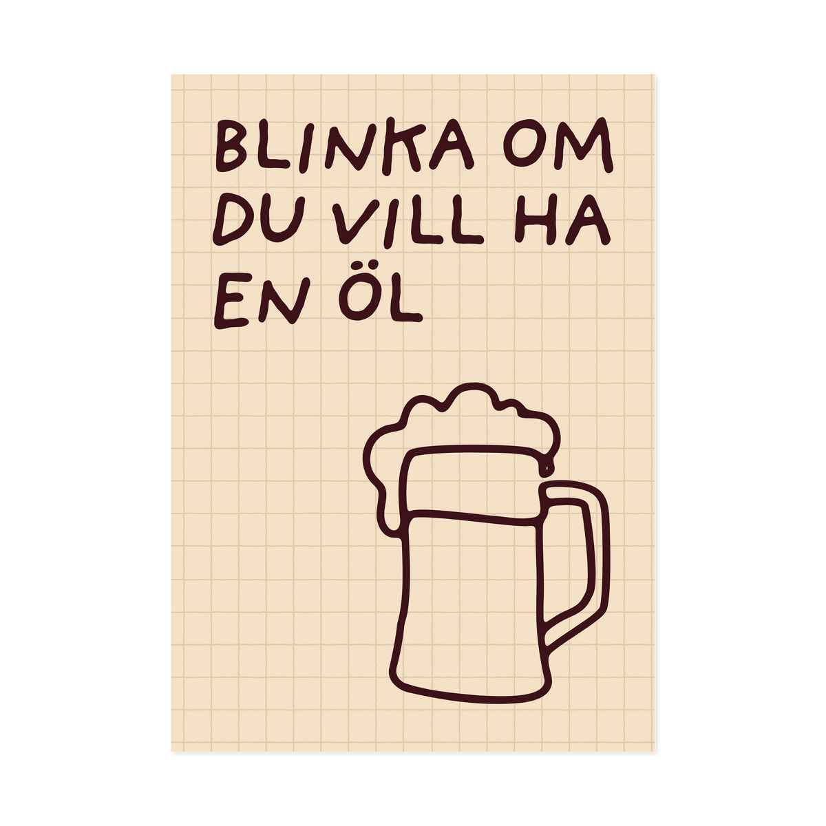 Blinka för en öl